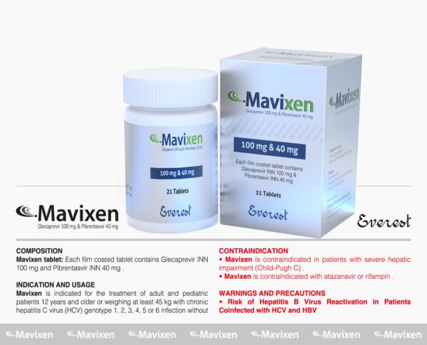 Buy Mavyret - Maviret (Glecaprevir /Pibrentasvir )100 mg & 40 mg Online