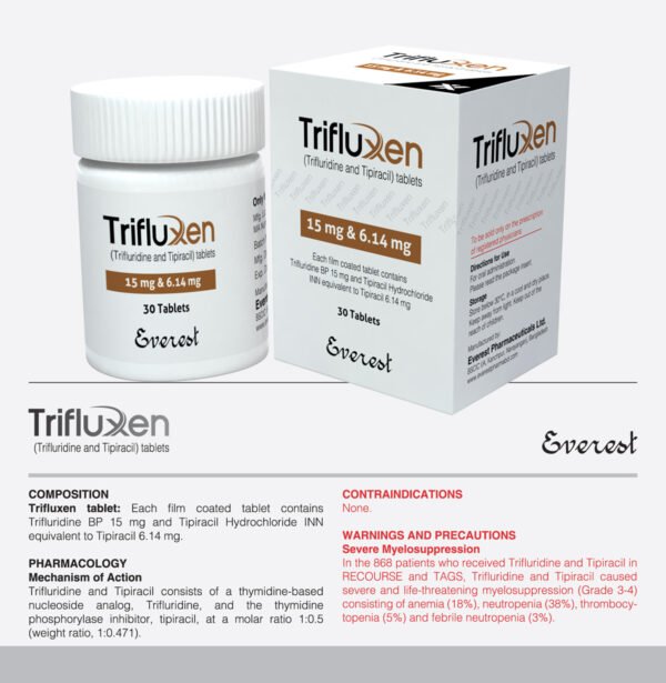 Buy Viroptic (Triﬂuridine BP /Tipiracil INN) 15 mg & 6.14 mg