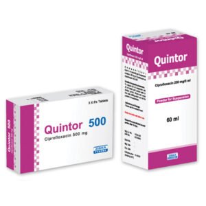 Quintor (Ciprofloxacin Hydrochloride) 500 mg