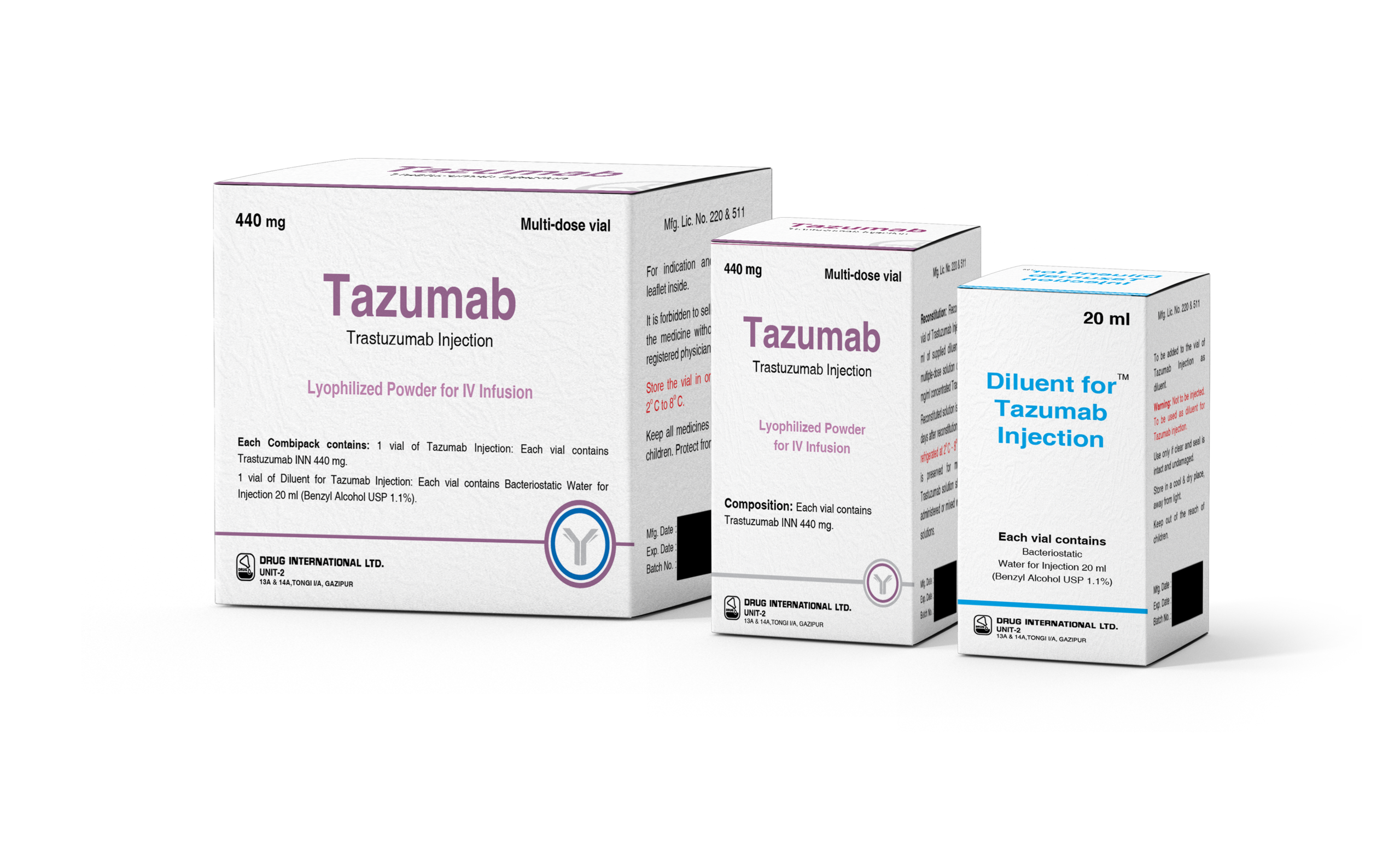 Tazumab (Trastuzumab) 440mg/20ml