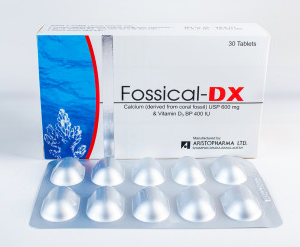 Fossical DX (Calcium Carbonate + Vitamin D3) 1500mg