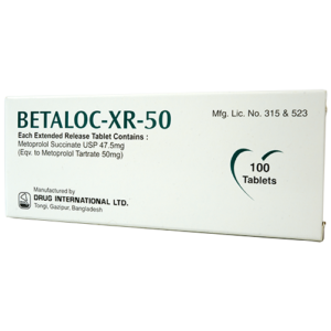 Betaloc XR (Metoprolol Succinate) 47.5mg