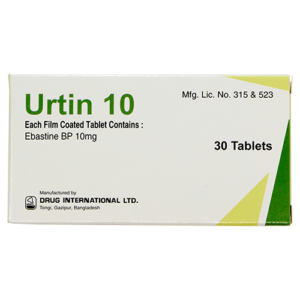 Urtin (Ebastine) 10mg