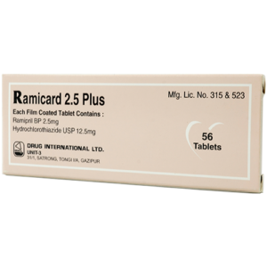 Ramicard Plus (Ramipril + Hydrochlorothiazide) 2.5mg