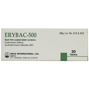 ERYBAC (Erythromycin) 500mg