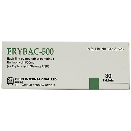 ERYBAC (Erythromycin) 500mg