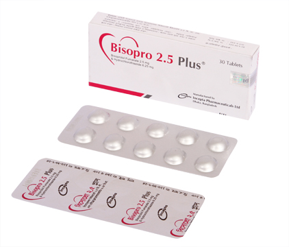 Bisopro Plus (Bisoprolol + Hydrochlorothiazide 2.5)