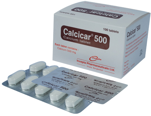 Calcicar (Calcium Carbonate) 500mg