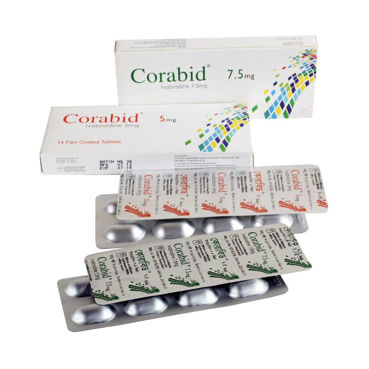 Corabid (Ivabradine) 5mg