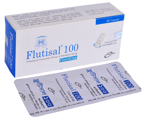Flutisal ConviCap (Fluticasone Propionate & Salmeterol) 100mcg