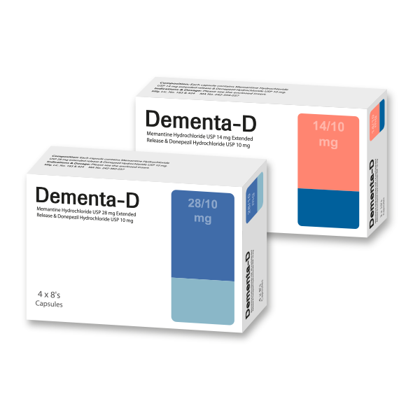 Dementa-D (Memantine Hydrochloride and Donepezil Hydrochloride) 28/10mg