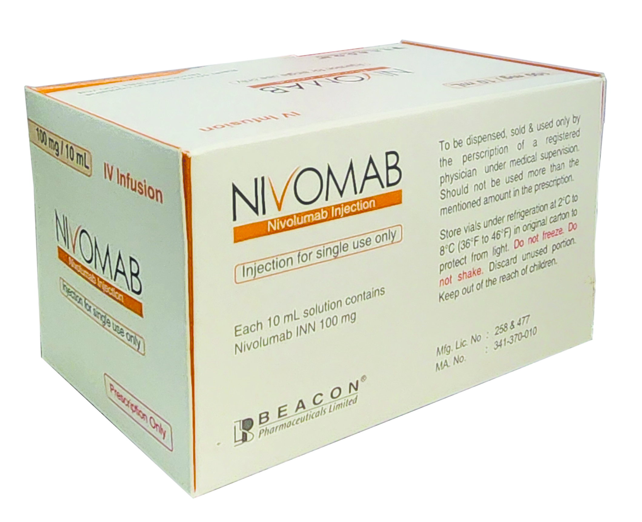 Nivomab (Nivolumab) 100mg