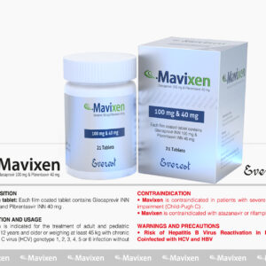Mavixen (Glecaprevir + Pibrentasvir) 100mg+40mg