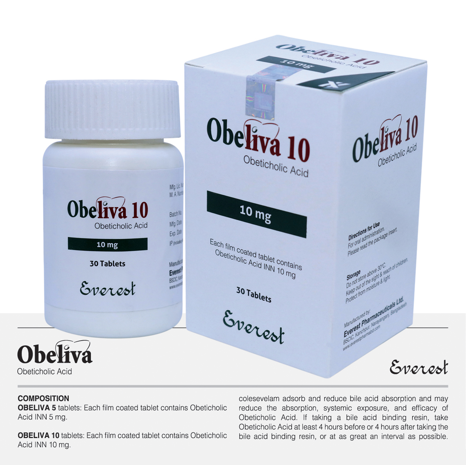 Obeliva (Obeticholic Acid) 10mg