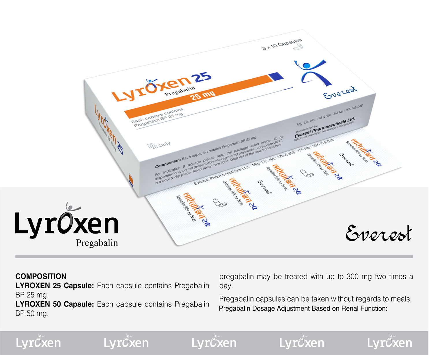 Lyroxen (Pregabalin) 25mg