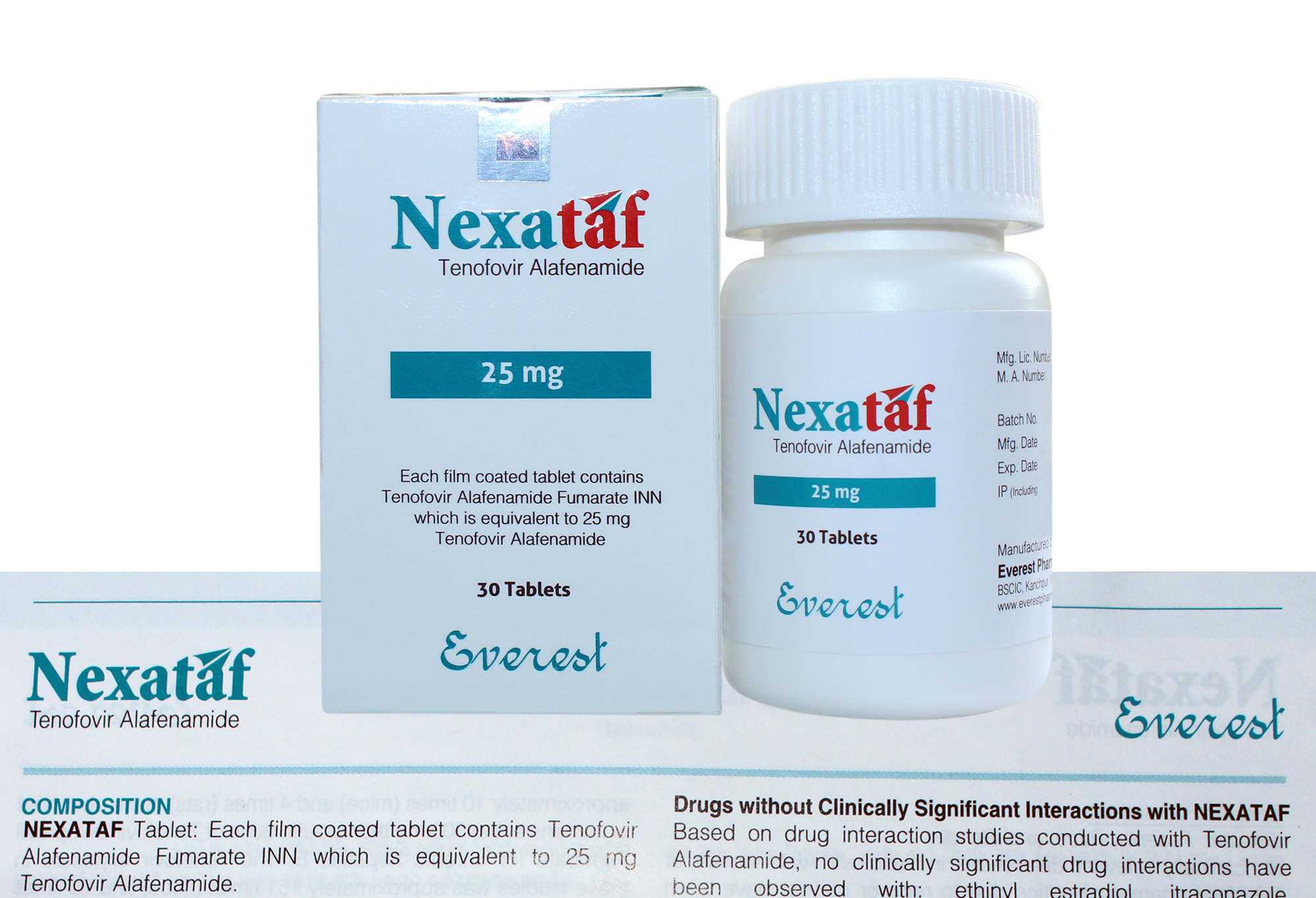 Nexataf (Tenofovir Alafenamide) 25mg